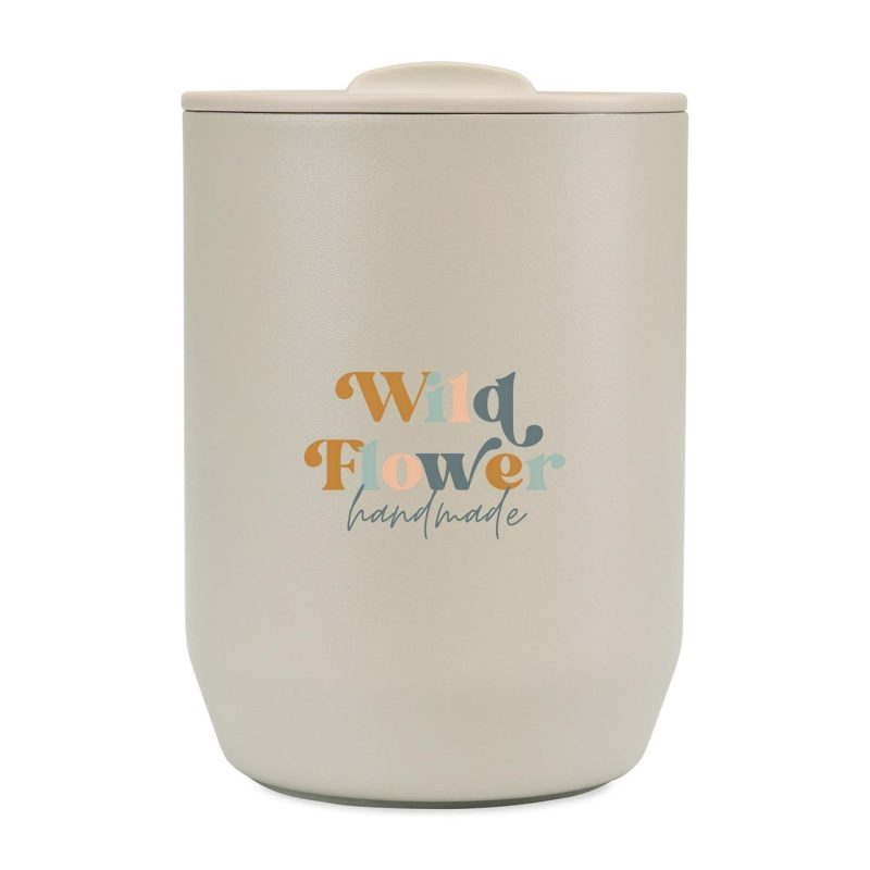 Aviana Rowan Recycled Stainless Steel Wine Tumbler - 15 Oz. - Taupe
