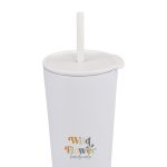 Aviana Rowan Recycled Straw Tumbler - 17 Oz. - Marshmallow - 2