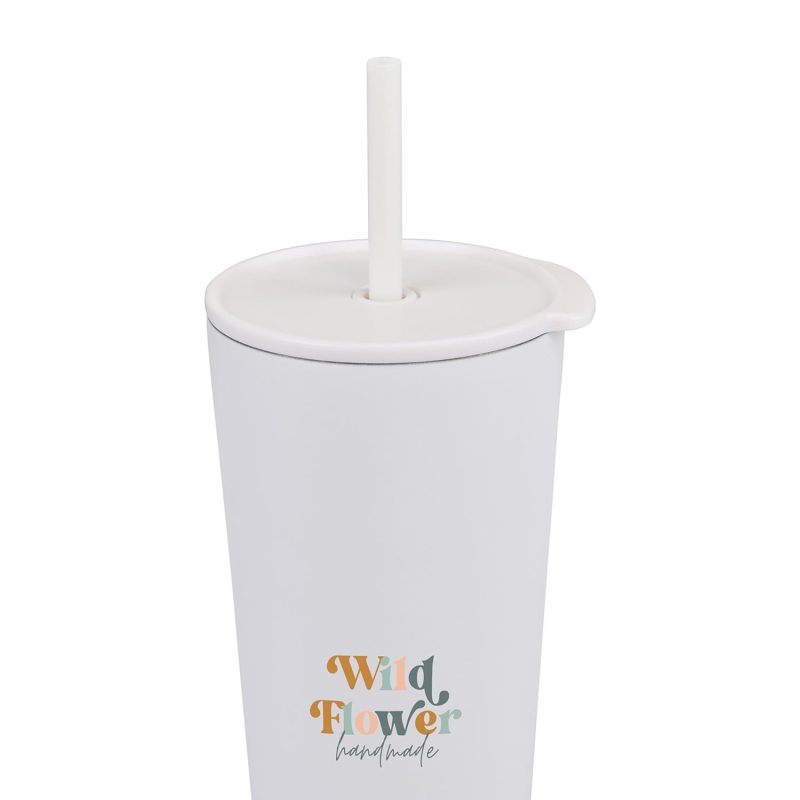 Aviana Rowan Recycled Straw Tumbler - 17 Oz. - Marshmallow - 2
