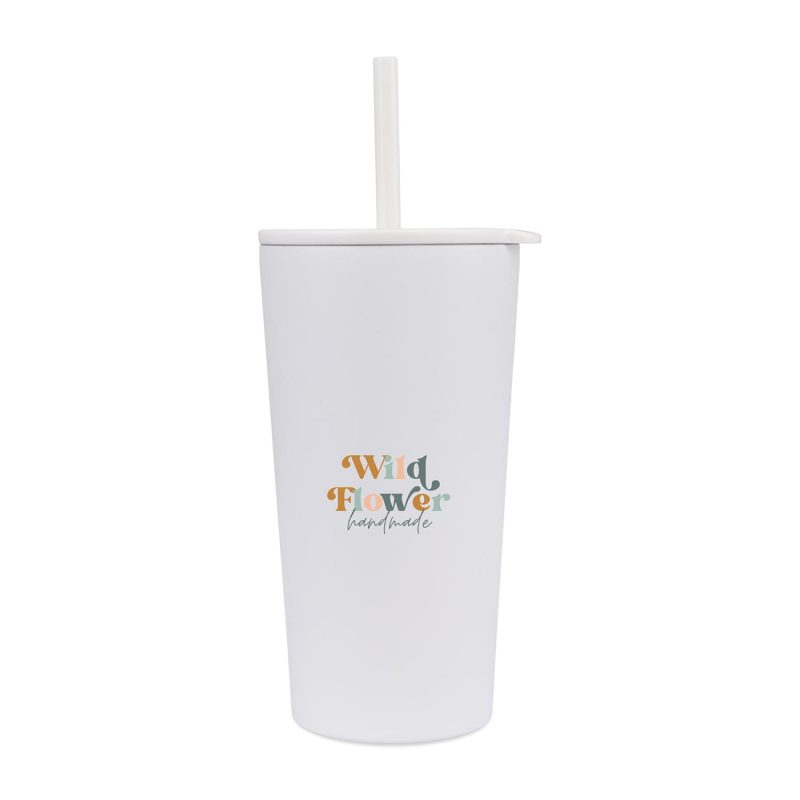 Aviana Rowan Recycled Straw Tumbler - 17 Oz. - Marshmallow