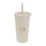 Aviana Rowan Recycled Straw Tumbler - 17 Oz. - Taupe - 4